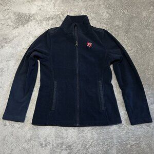 Chick-Fil-A Fleece Jacket Women's Small Full Zip Navy Blue
